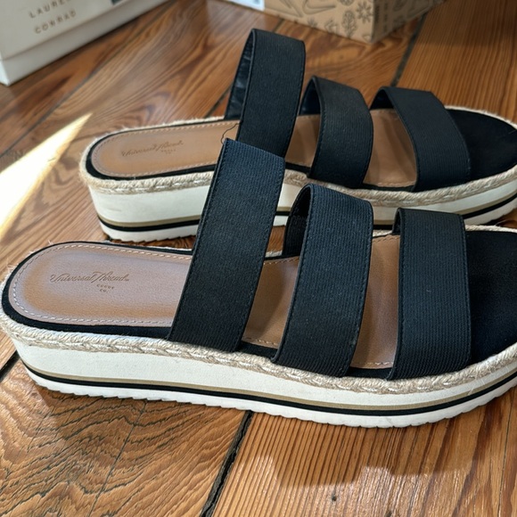 Universal thread black wedge sandals - Picture 3 of 7